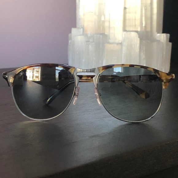 Persol Unisex Tortoise Shell Aviator Sunglasses main image 4